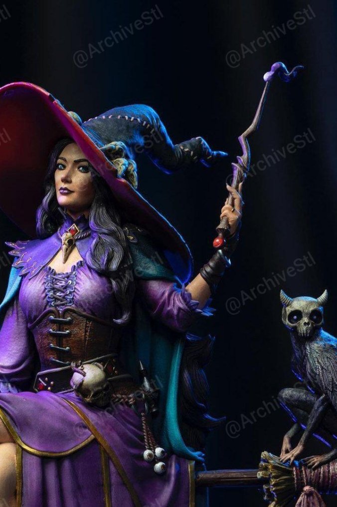 摩根女巫与斯科迪(Morgan The Hex Witch and Schrodie) 3D打印图纸